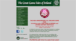 Desktop Screenshot of irishgamefair.com